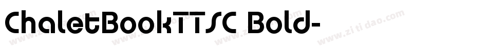 ChaletBookTTSC Bold字体转换